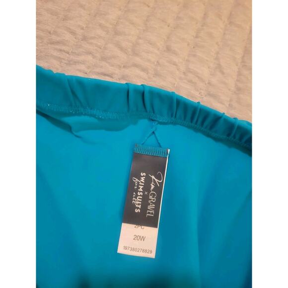 Kim Gravel Size 20 Paradise Preppy Blouson Tankini & Skirted Bottom A629536 NWOT - Picture 13 of 16